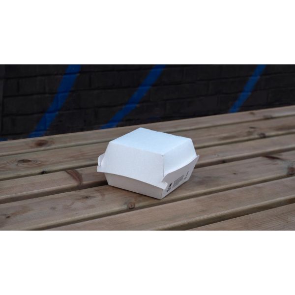 Notpla Clamshell Burger Boxes - White (Pack of 200) - Image 2