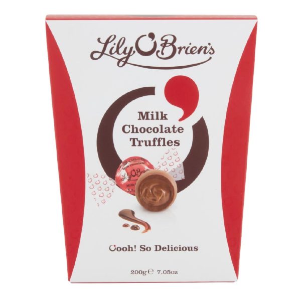 Lily O'Brien's Milk Chocolate Truffles 200g (Pack of 8)
