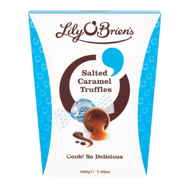 Lily O'Brien's Salted Caramel Truffles 200g (Pack of 8)