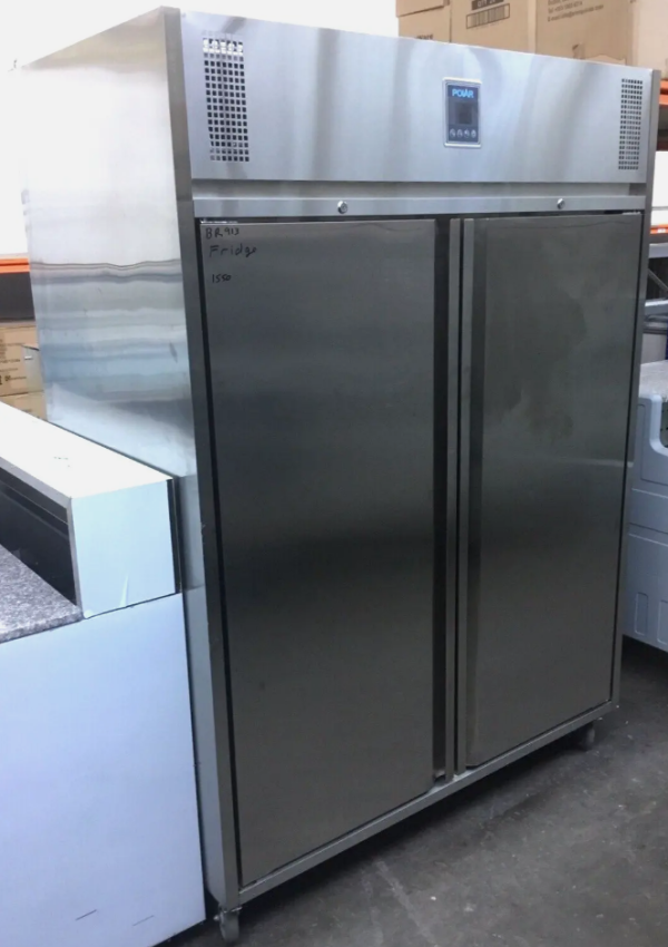 Polar UA003 Upright Premium Double Door Fridge