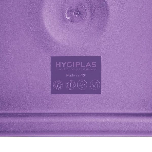 Hygiplas Square Food Storage Container Lid Purple Large - Image 7