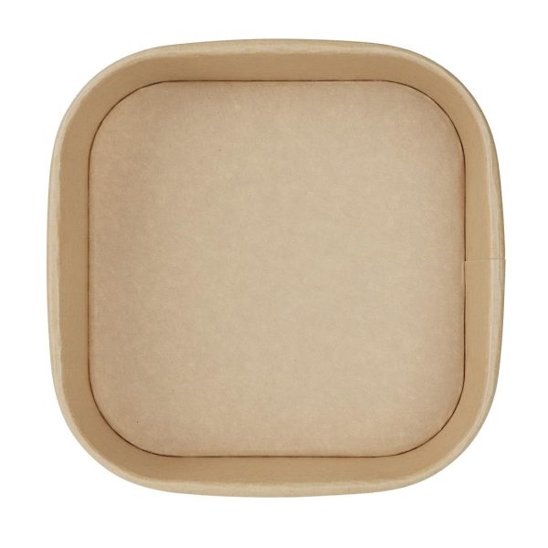 Fiesta Recyclable Square Container Bases 1000ml (Pack of 300) - Image 3