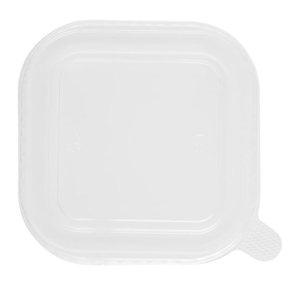Fiesta Recyclable PET lid for Square Container Bases (Pack of 300) - Image 3