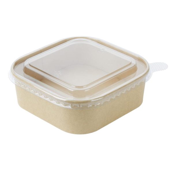 Fiesta Recyclable PET lid for Square Container Bases (Pack of 300) - Image 5