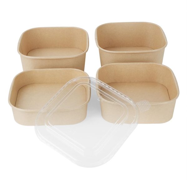 Fiesta Recyclable PET lid for Square Container Bases (Pack of 300) - Image 6