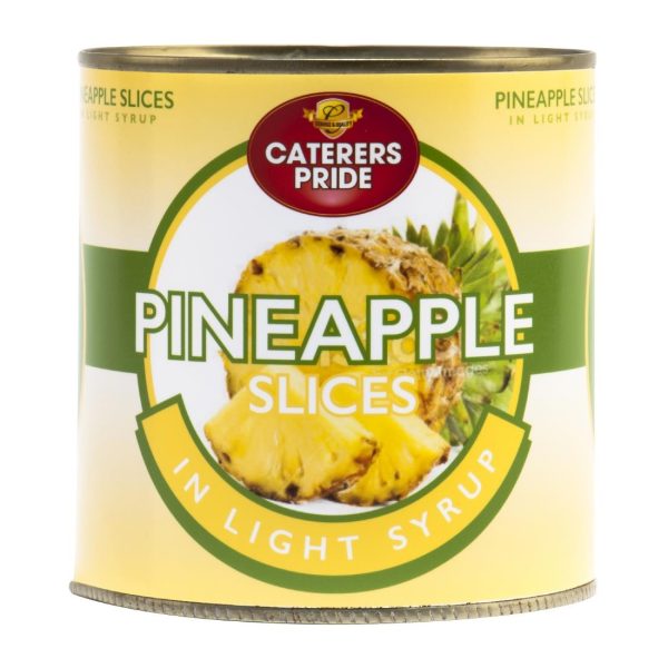 Caterers Pride Pineapple Slices in Light Syrup 8 Count 822g (Pack of 6)
