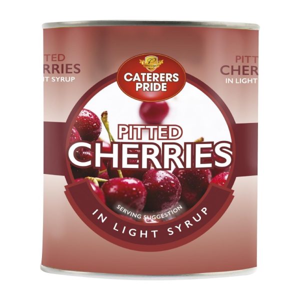 Caterers Pride Dark Pitted Cherries in Light Syrup 850g (Pack of 6)