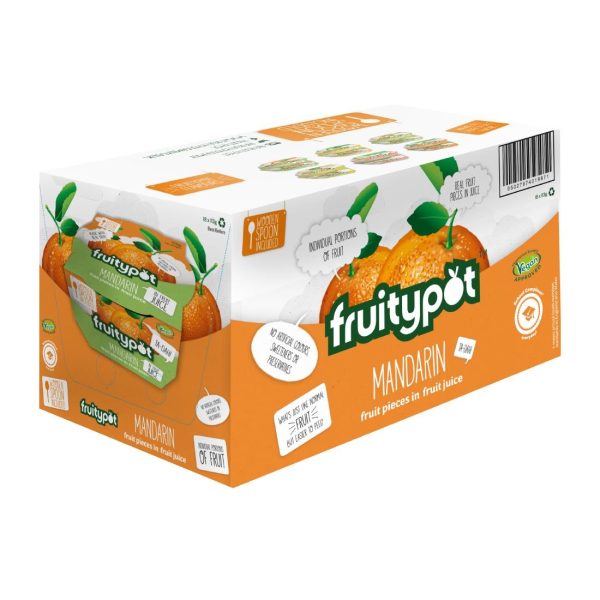 Fruitypot Mandarin in Juice with Spoon 113g (18 Pack) - Image 2