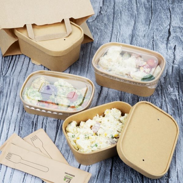 Fiesta Recyclable Rectangular Food Containers 500ml (Pack of 300) - Image 5