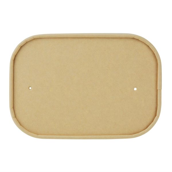 Fiesta Recyclable Paper Lids for Rectangular Containers (Pack of 300) - Image 3