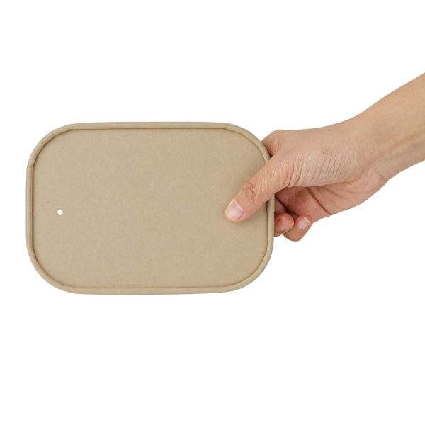 Fiesta Recyclable Paper Lids for Rectangular Containers (Pack of 300) - Image 4