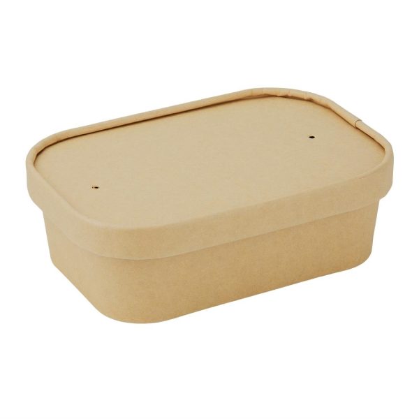 Fiesta Recyclable Paper Lids for Rectangular Containers (Pack of 300) - Image 5