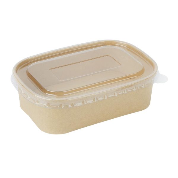 Fiesta Recyclable PET Lids for Rectangular Containers (Pack of 300) - Image 4