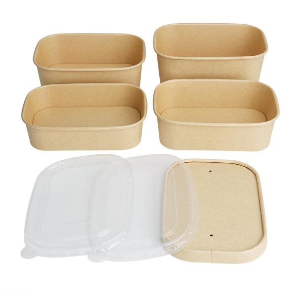 Fiesta Recyclable PET Lids for Rectangular Containers (Pack of 300) - Image 5