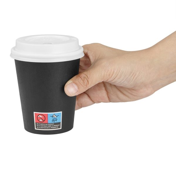 Nisbets Essentials Hot Cups and Lids Pack 8oz (Pack of 350) - Image 4