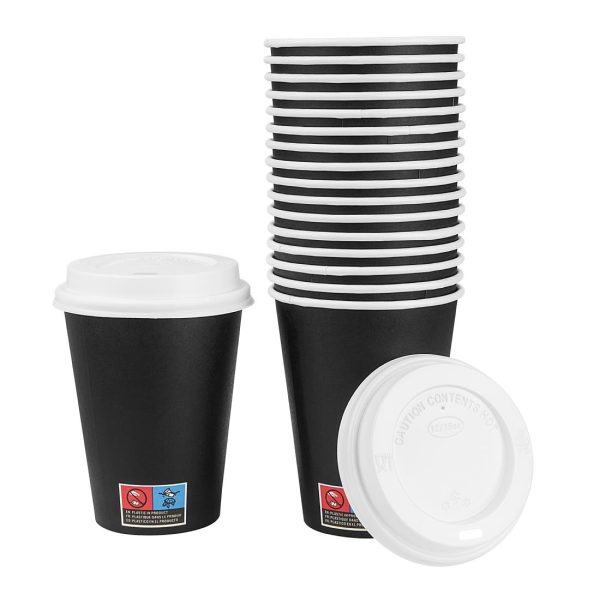 Nisbets Essentials Hot Cups and Lids Pack 12oz (Pack of 300) - Image 5