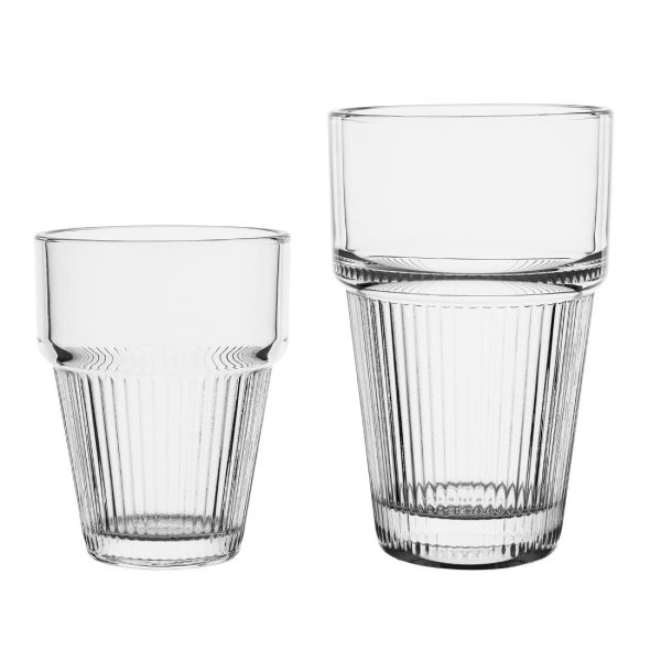 Olympia Ridged Stacking Tumblers 150ml (Pack of 6) - Image 3