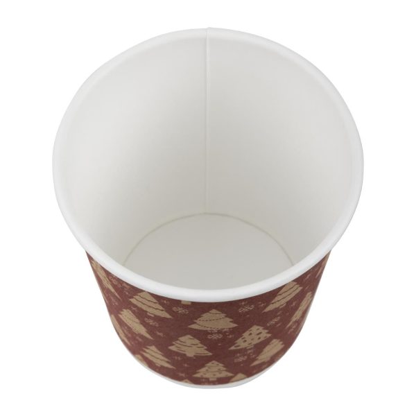 Fiesta Recyclable Christmas Double Wall Hot Cups 8oz (Pack of 500) - Image 3