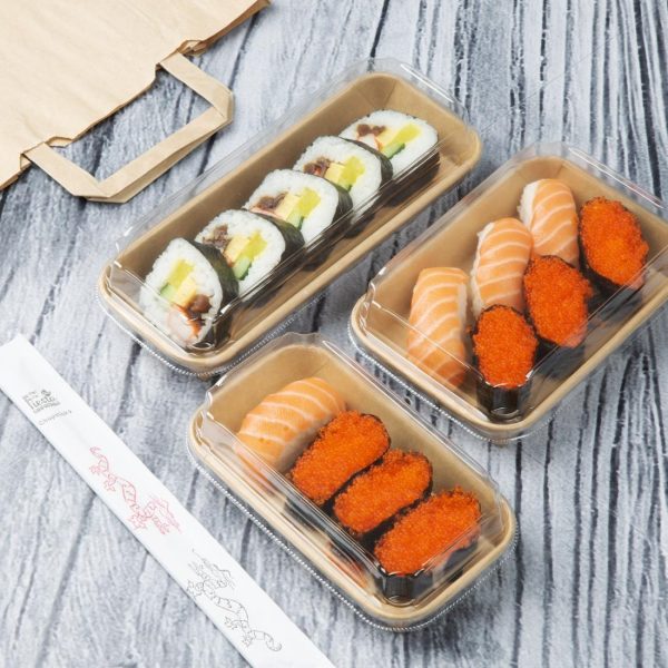 Fiesta Recyclable PET Lids for No. 2 Sushi Trays (Pack of 300) - Image 5