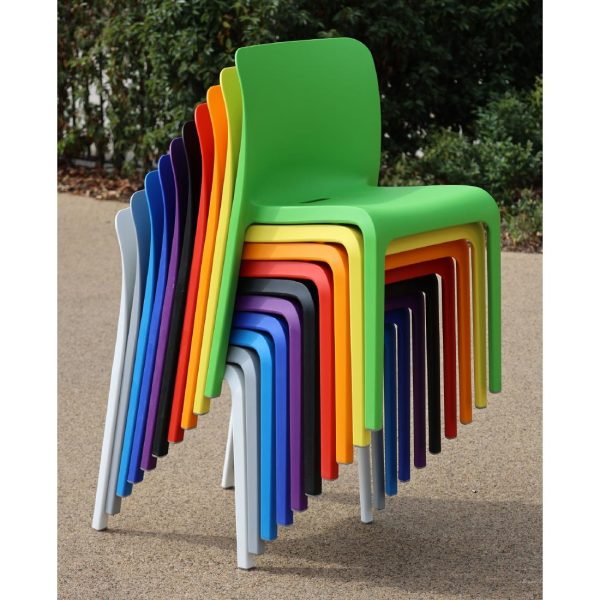 Origin POP Chair Pure Red 480x500x790mm (Pack of 2) - Image 2