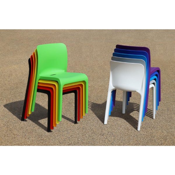 Origin POP Chair Pure Red 480x500x790mm (Pack of 2) - Image 4