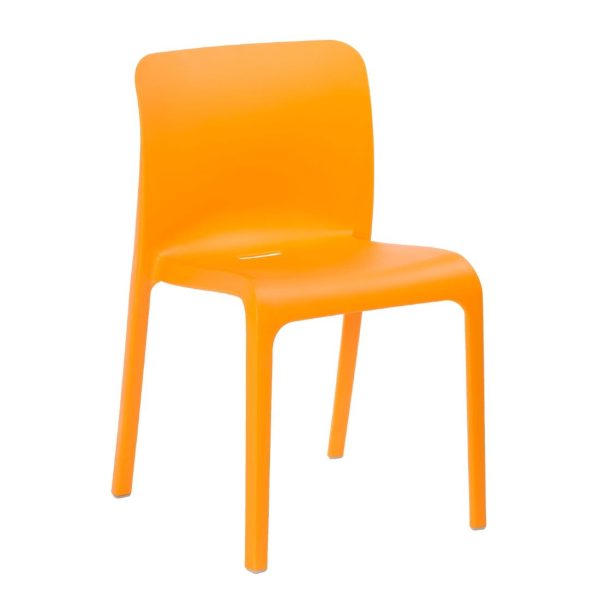 Origin POP Chair Deep Orange 480x500x790mm (2 Pack)