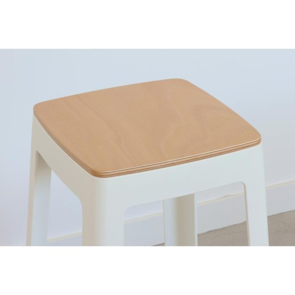 Origin Base Stool Traffic White 400x400x440mm (Pack of 2) - Image 5
