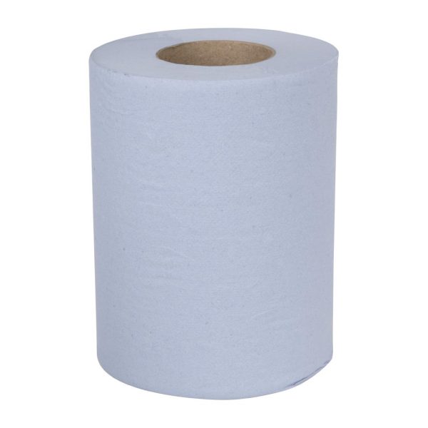 Nisbets Essentials Centrefeed Blue Rolls 2-Ply 320 Sheets (Pack of 2) - Image 6