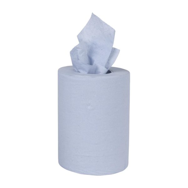 Nisbets Essentials Centrefeed Blue Rolls 2-Ply 320 Sheets (Pack of 2) - Image 7