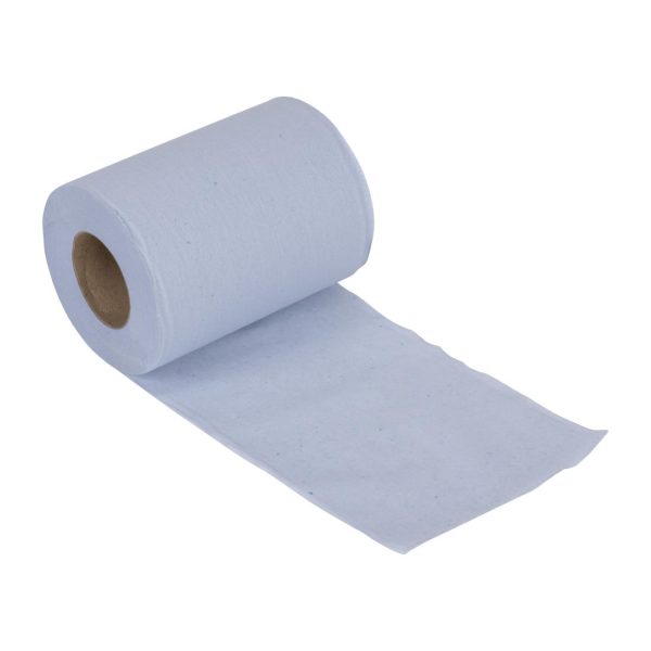 Nisbets Essentials Centrefeed Blue Rolls 2-Ply 320 Sheets (Pack of 2) - Image 8