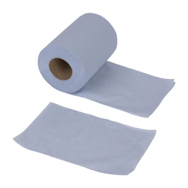 Nisbets Essentials Centrefeed Blue Rolls 2-Ply 320 Sheets (Pack of 2) - Image 9