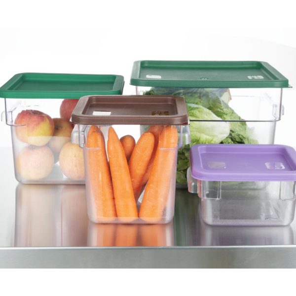 Hygiplas Square Food Storage Container Lid Purple Large - Image 5