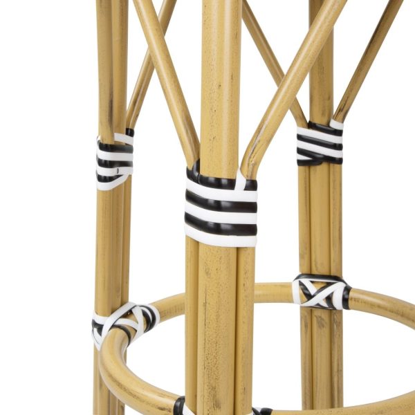 Bolero Parisian Style PE Rattan Bar Stools Black  (2 Pack) - Image 3