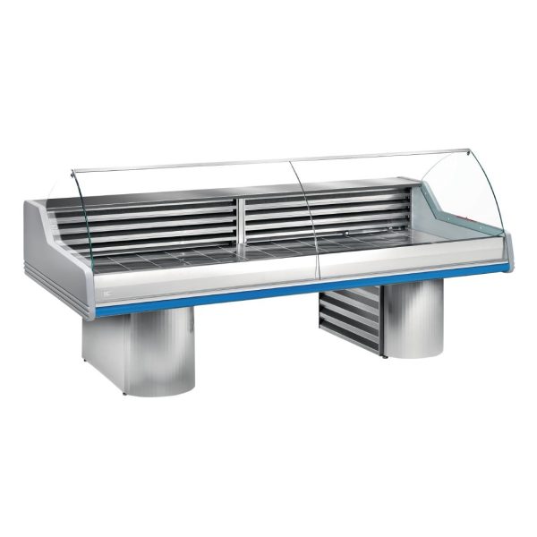 Zoin Saigon Fish Counter Grey with Azure Trim SG150PSSGGA