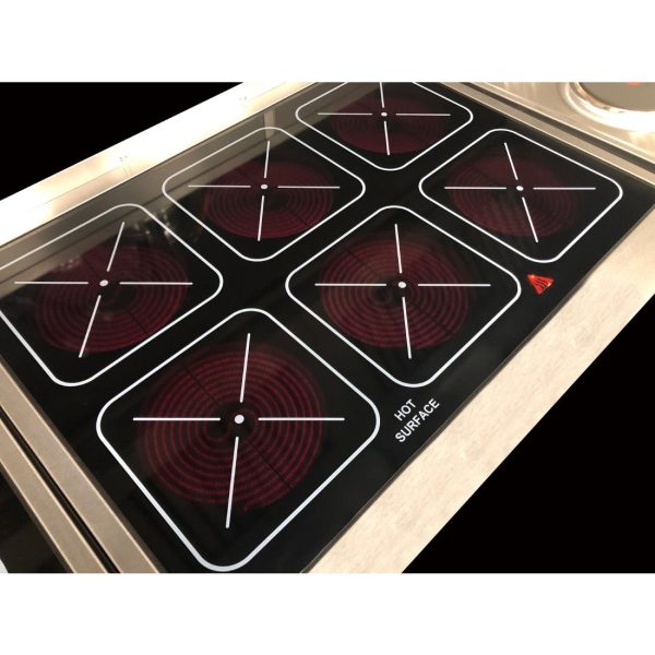 Falcon Dominator Plus Ceramic Glass Top Electric Oven Range with Feet - Image 2