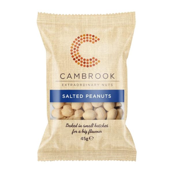 Cambrook Baked Salted Peanuts Snack Pack 45g (Pack of 24)