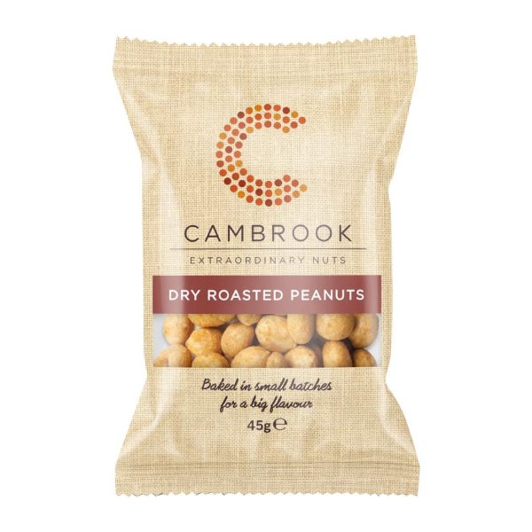 Cambrook Dry Roasted Peanuts Snack Pack 45g (24 Pack)