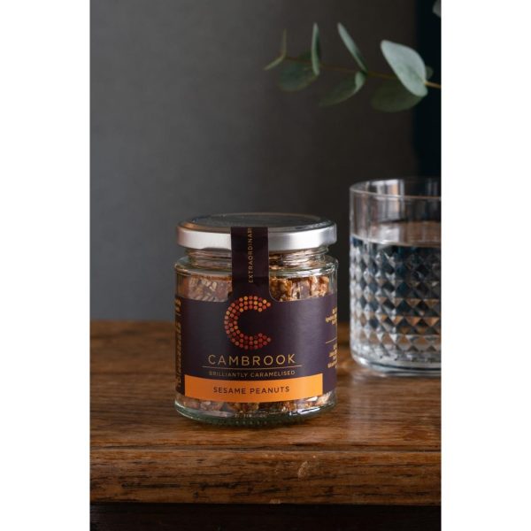 Cambrook Caramelised Sesame Peanuts Glass Jar 80g (Pack of 15) - Image 4