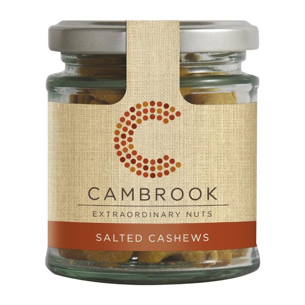 Cambrook Baked Salted Cashews Glass Jar 95g (15 Pack)