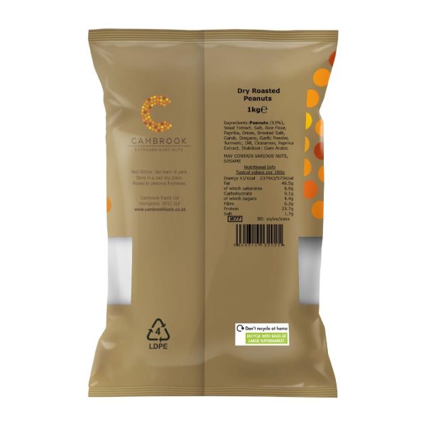 Cambrook Dry Roasted Peanuts Bulk Pack 1kg - Image 2