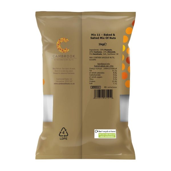 Cambrook Baked & Salted Nuts Mix Bulk Pack 1kg - Image 4
