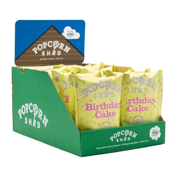 Popcorn Shed Birthday Cake Popcorn Snack Pack 24g (Pack of 16) - Image 5