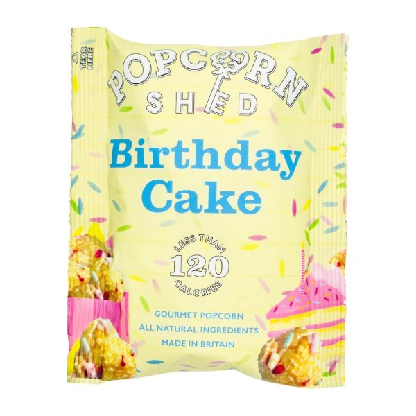 Popcorn Shed Birthday Cake Popcorn Snack Pack 24g (Pack of 16)