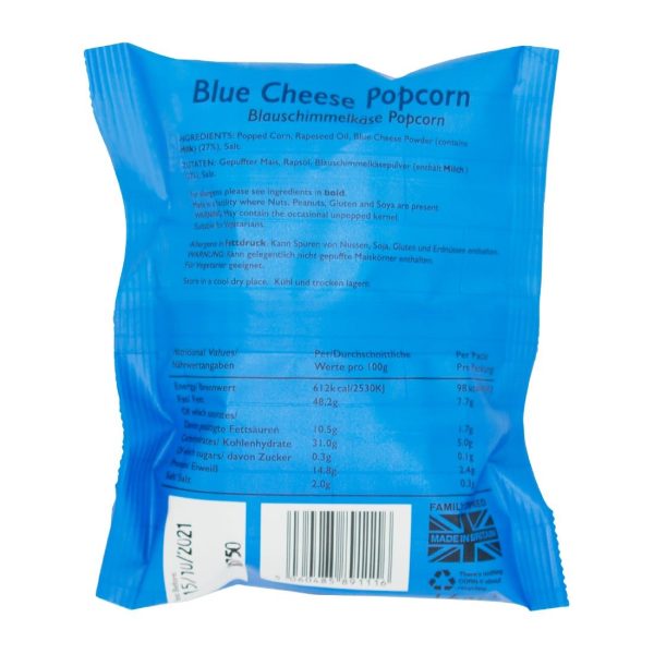 Popcorn Shed Blue Cheese Popcorn Snack Pack 16g (Pack of 16) - Image 4