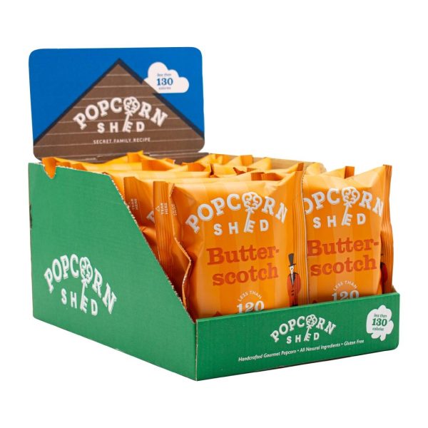 Popcorn Shed Butterscotch Popcorn Snack Pack 24g (Pack of 16) - Image 3