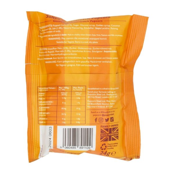 Popcorn Shed Butterscotch Popcorn Snack Pack 24g (Pack of 16) - Image 4