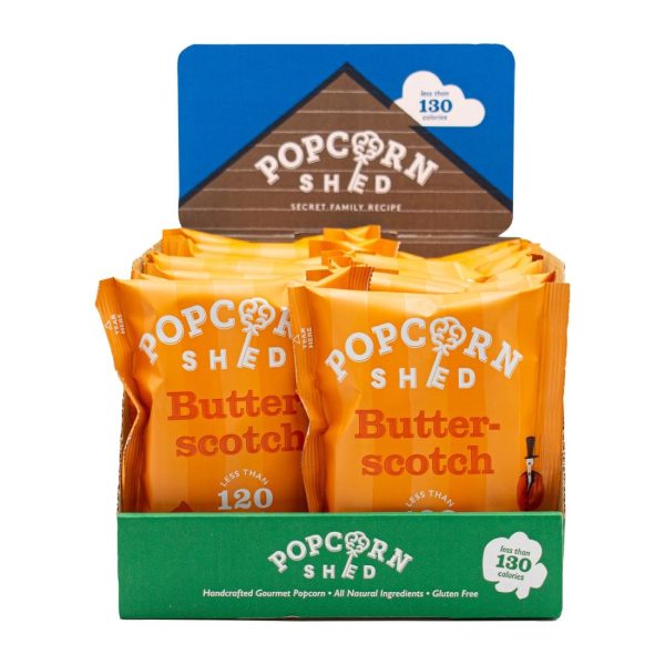 Popcorn Shed Butterscotch Popcorn Snack Pack 24g (Pack of 16) - Image 2