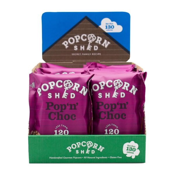 Popcorn Shed Pop N Choc Popcorn Snack Pack 24g (Pack of 16) - Image 2