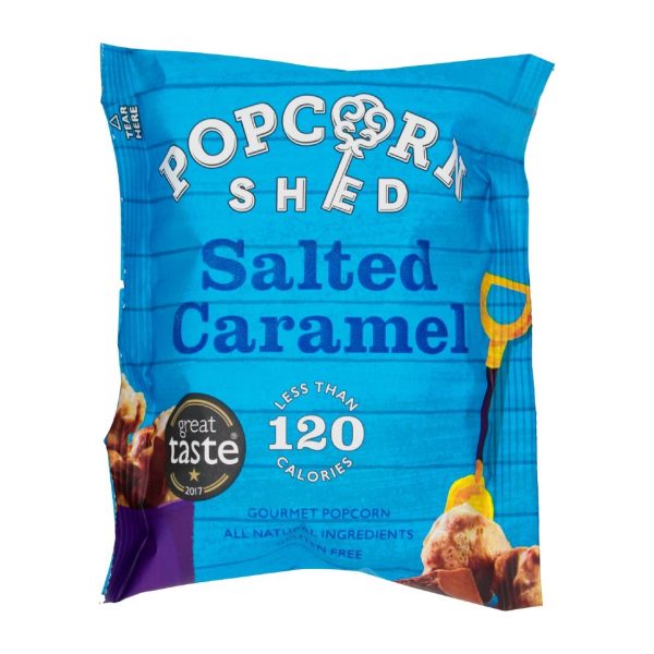 Popcorn Shed Salted Caramel Popcorn Snack Pack 24g (Pack of 16)