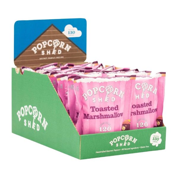 Popcorn Shed Toasted Marshmallow Popcorn Snack Pack 24g (Pack of 16) - Image 6